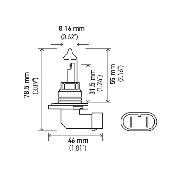 Hella Hb3 Design Series Halogen Light Bulb H71070347