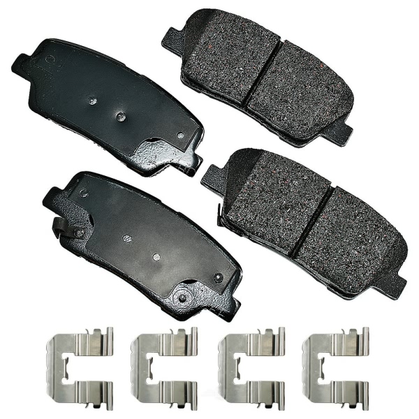 Akebono Pro-ACT™ Ultra-Premium Ceramic Rear Disc Brake Pads ACT1284B