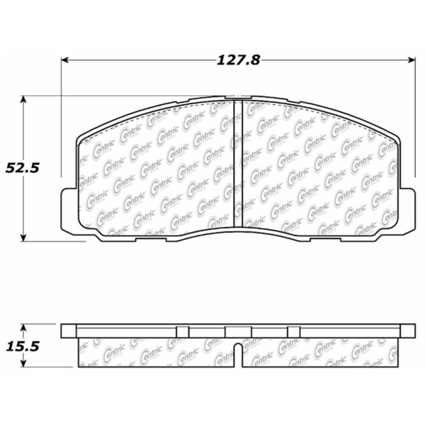 Centric Posi Quiet™ Ceramic Front Disc Brake Pads 105.03280