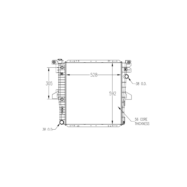 TYC Engine Coolant Radiator 1824