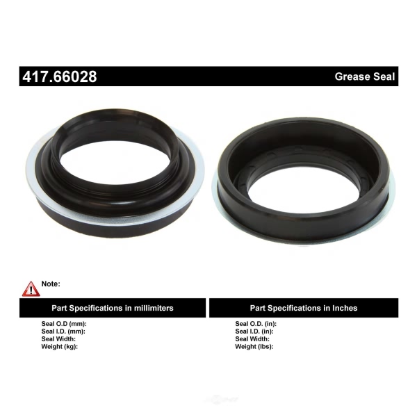 Centric Premium™ Axle Shaft Seal 417.66028