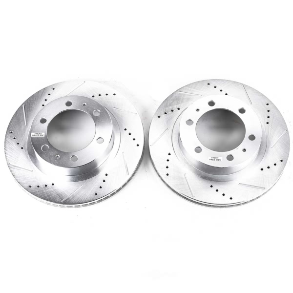Power Stop PowerStop Evolution Performance Drilled, Slotted& Plated Brake Rotor Pair JBR1121XPR