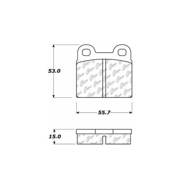 Centric Posi Quiet™ Ceramic Front Disc Brake Pads 105.00300