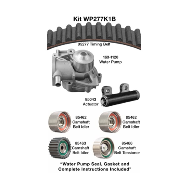 Dayco Timing Belt Kit With Water Pump WP277K1B