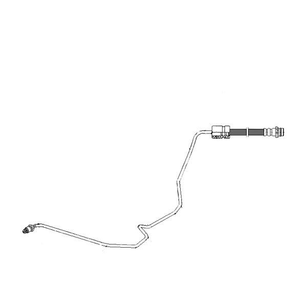 Centric Rear Passenger Side Upper Brake Hose 150.39331