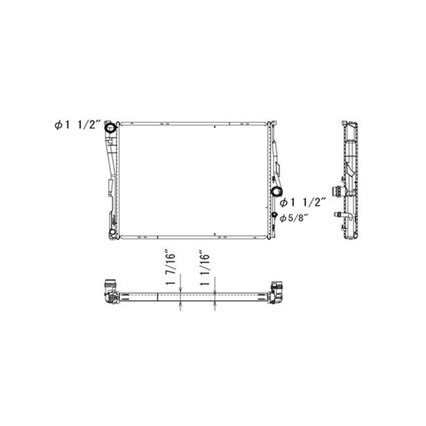 TYC Engine Coolant Radiator 13277