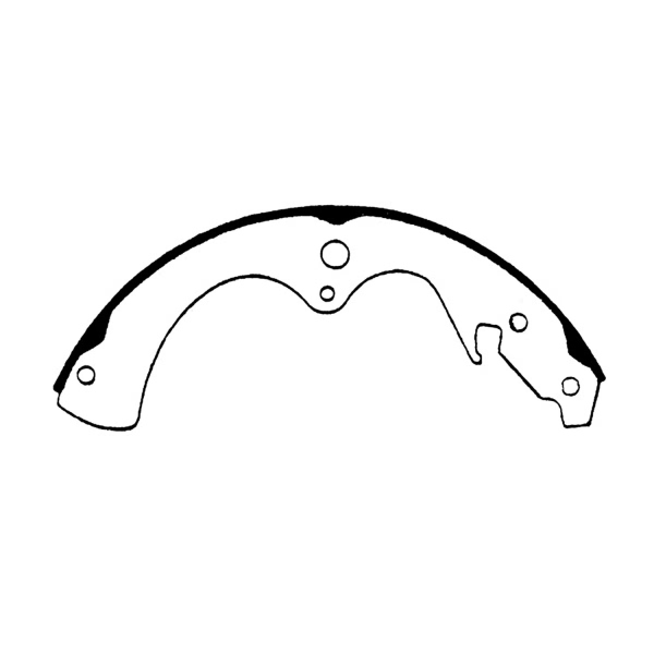 Centric Premium Rear Drum Brake Shoes 111.04880
