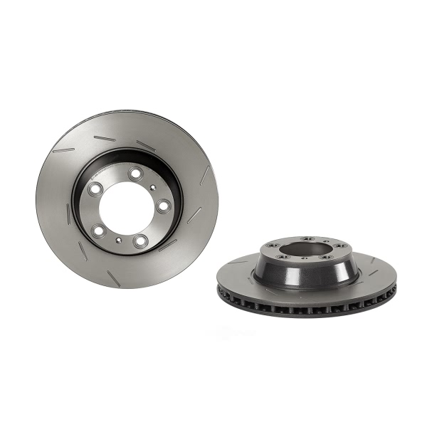 brembo UV Coated Series Slotted Vented Rear Passenger Side Brake Rotor 09.C878.31