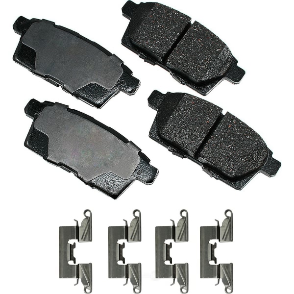 Akebono Pro-ACT™ Ultra-Premium Ceramic Rear Disc Brake Pads ACT1259