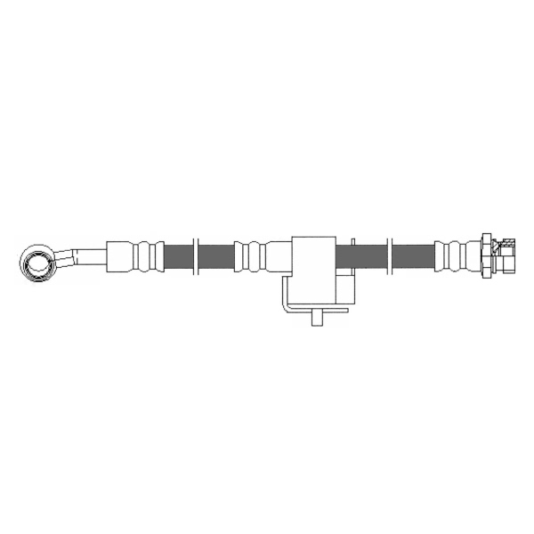 Centric Rear Driver Side Brake Hose 150.51322