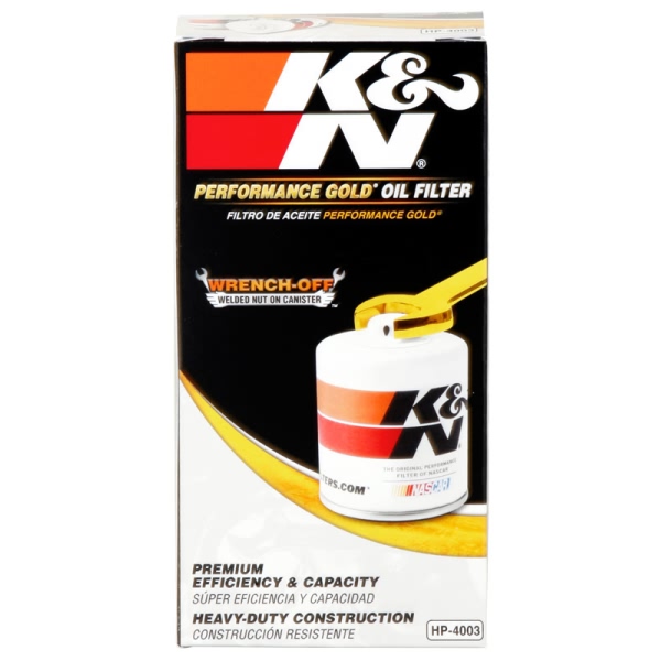 K&N Performance Gold™ Wrench-Off Oil Filter HP-4003