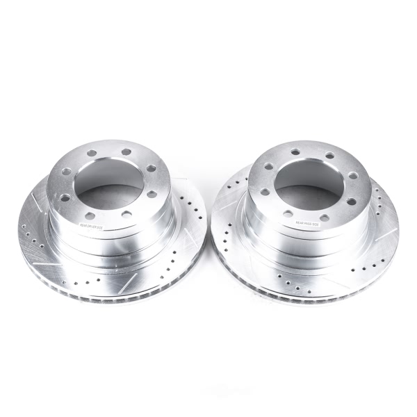 Power Stop PowerStop Evolution Performance Drilled, Slotted& Plated Brake Rotor Pair AR8772XPR