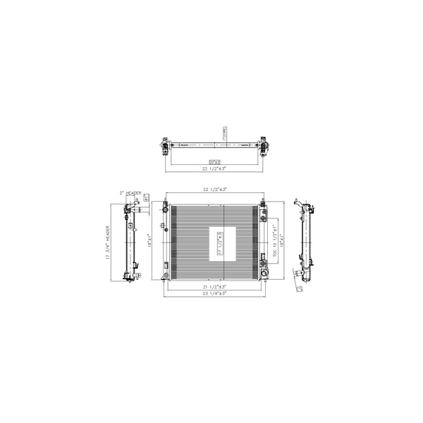 TYC Engine Coolant Radiator 13303