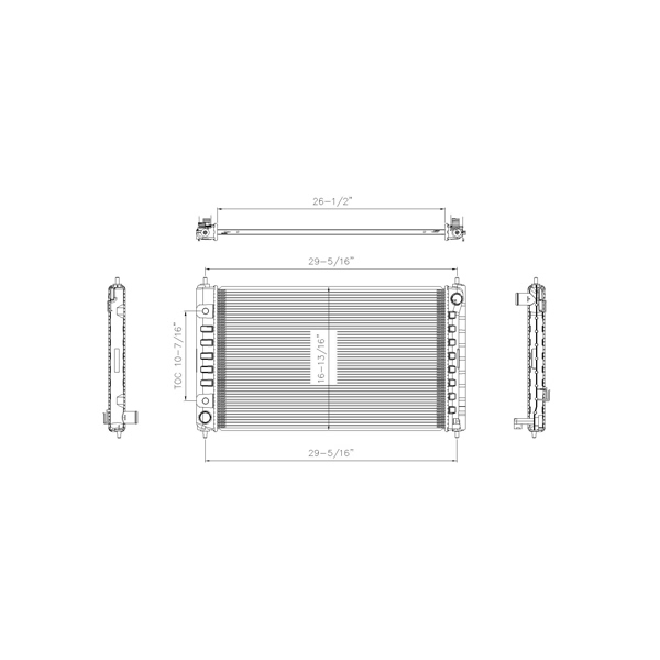 TYC Engine Coolant Radiator 2988