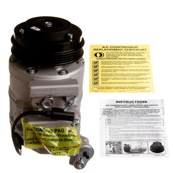 Delphi A C Compressor With Clutch CS20091