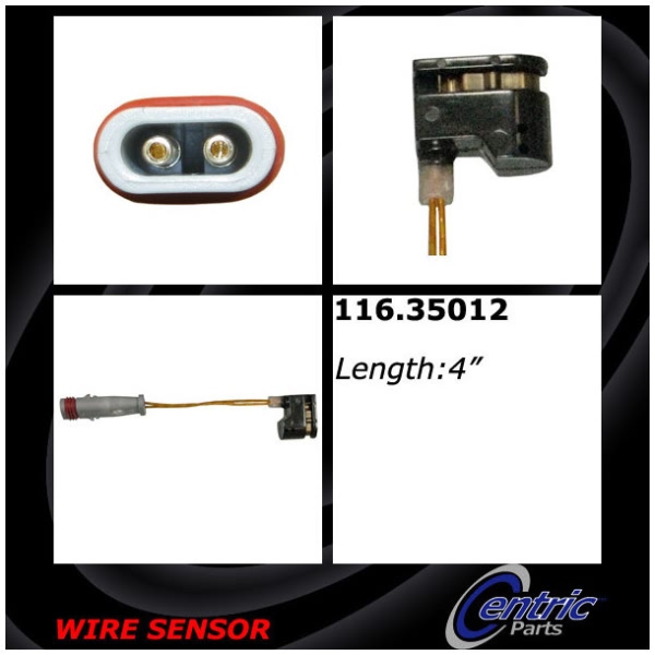 Centric Brake Pad Sensor Wire 116.35012