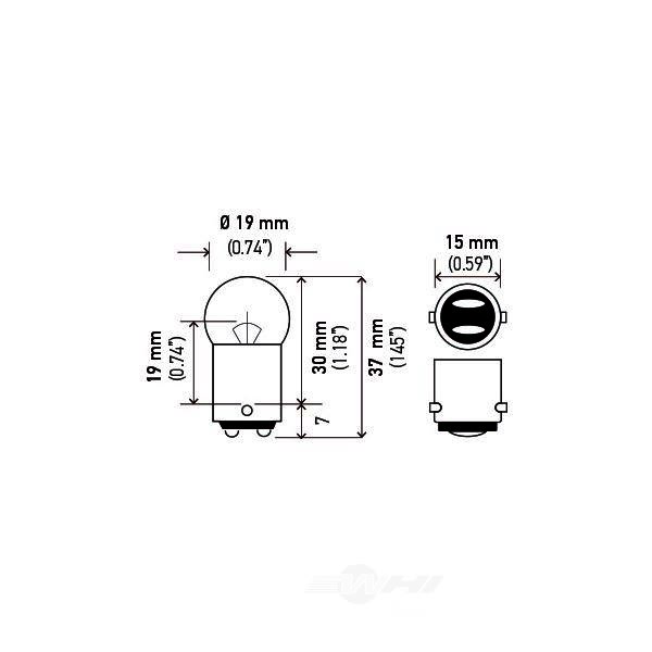 Hella 90 Standard Series Incandescent Miniature Light Bulb 90