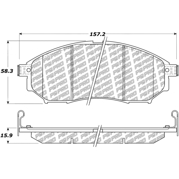 Centric Posi Quiet Pro™ Ceramic Front Disc Brake Pads 500.08881