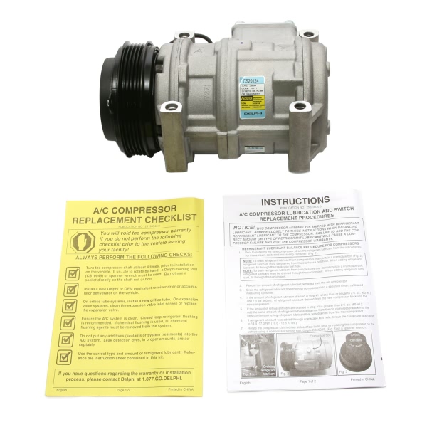 Delphi A C Compressor With Clutch CS20124