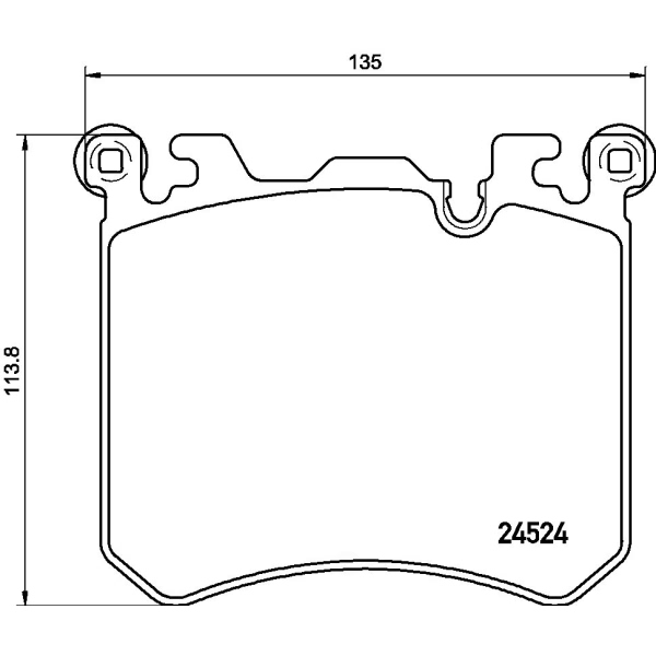 brembo Premium Low-Met OE Equivalent Front Brake Pads P06077