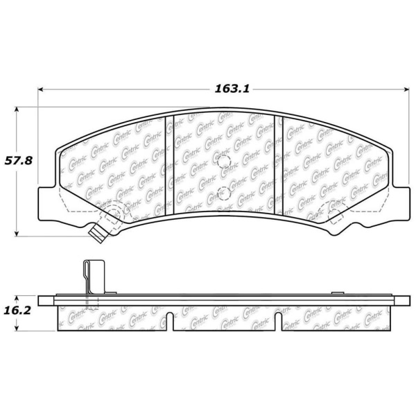 Centric Premium Ceramic Front Disc Brake Pads 301.11590