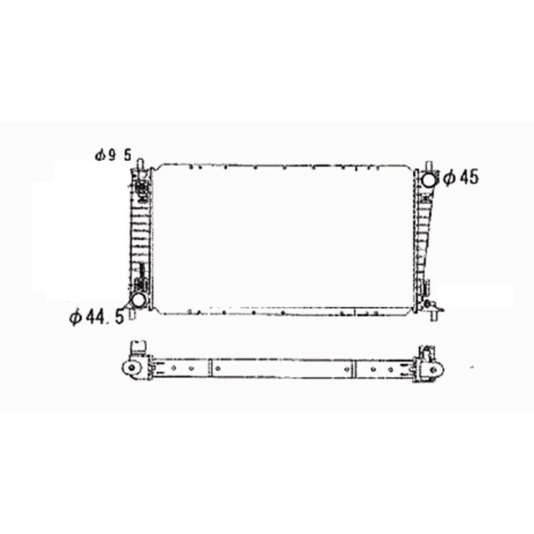 TYC Engine Coolant Radiator 2136