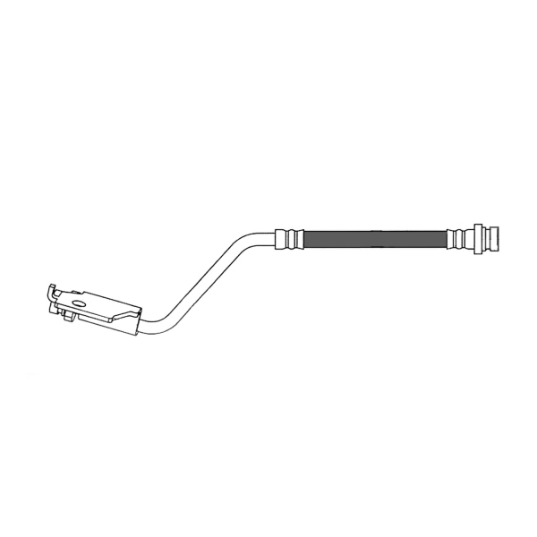 Centric Rear Driver Side Upper Brake Hose 150.50366