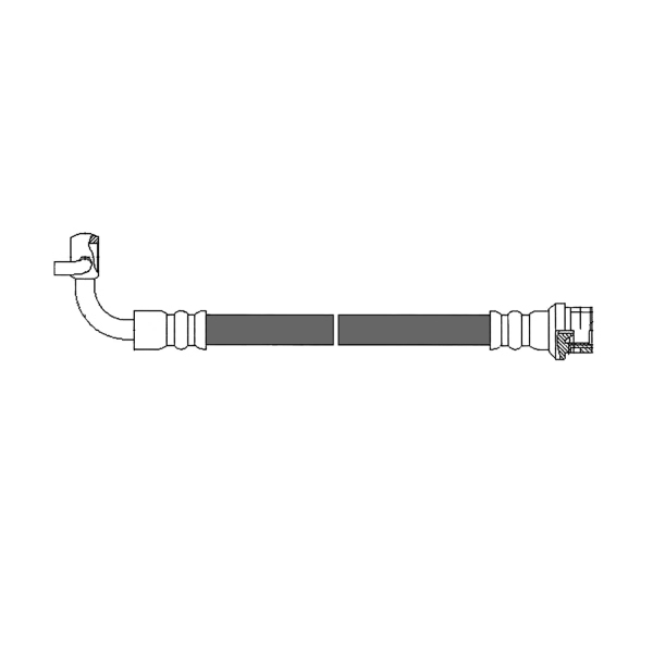 Centric Rear Passenger Side Brake Hose 150.42397