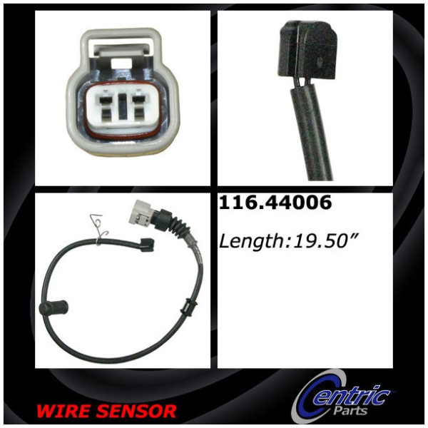 Centric Rear Brake Pad Sensor 116.44006