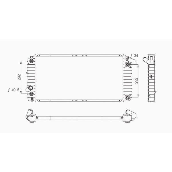 TYC Engine Coolant Radiator 1482