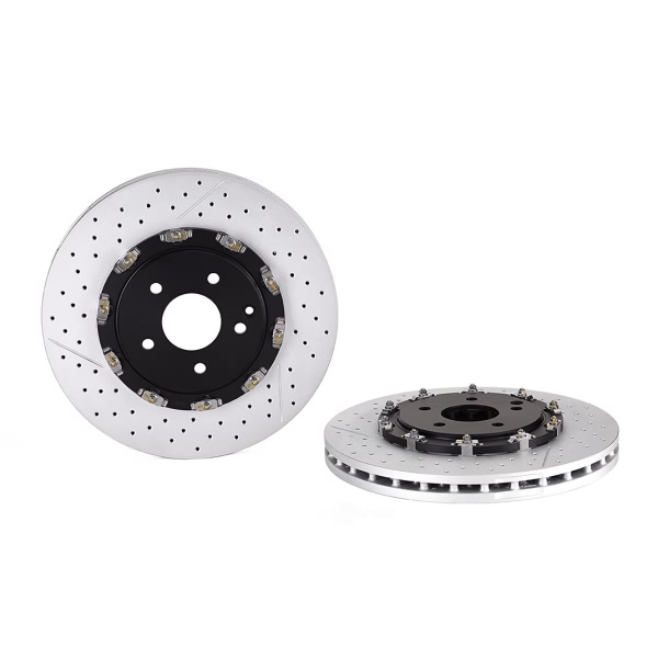brembo OE Replacement Drilled and Slotted Vented Front Brake Rotor 09.9254.33