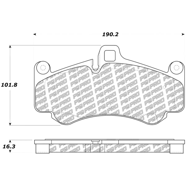 Centric Posi Quiet Pro™ Semi-Metallic Front Disc Brake Pads 500.09910