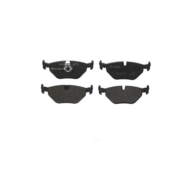 brembo Premium Low-Met OE Equivalent Rear Brake Pads P06023