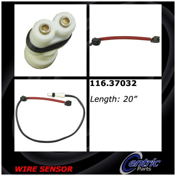Centric Rear Brake Pad Sensor 116.37032