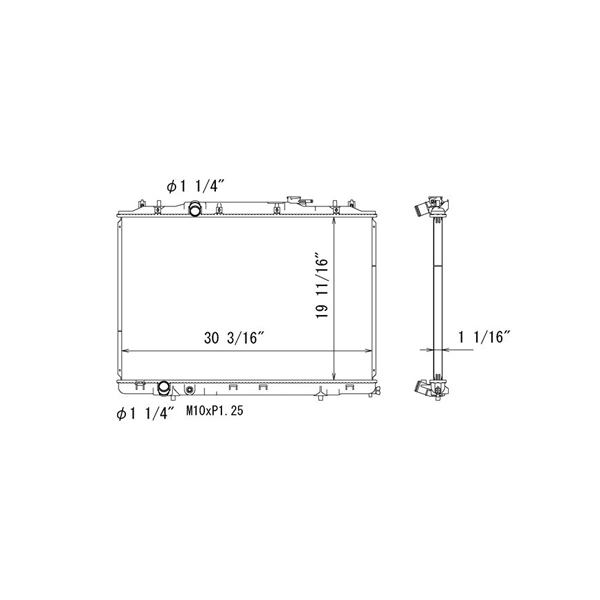 TYC Engine Coolant Radiator 13402