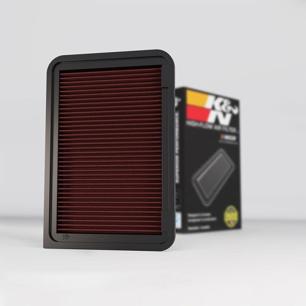 K&N 33 Series Panel Red Air Filter （11.75" L x 7.813" W x 1" H) 33-2370