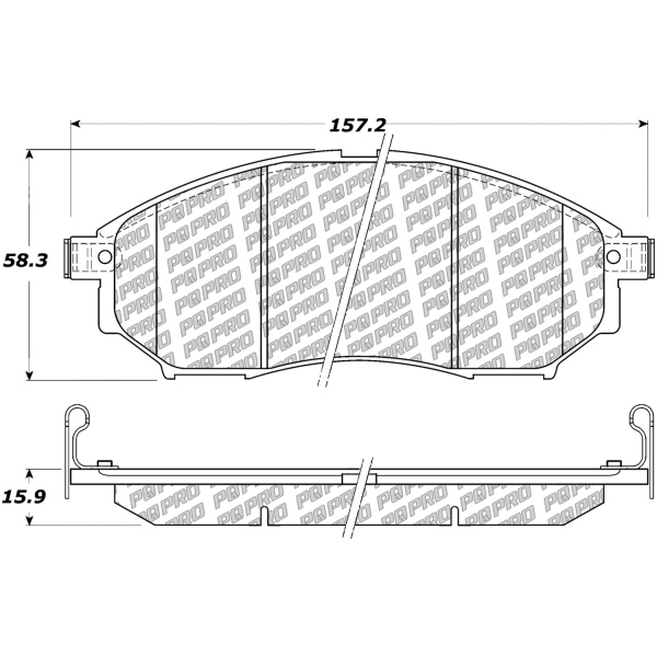 Centric Posi Quiet Pro™ Ceramic Front Disc Brake Pads 500.08880