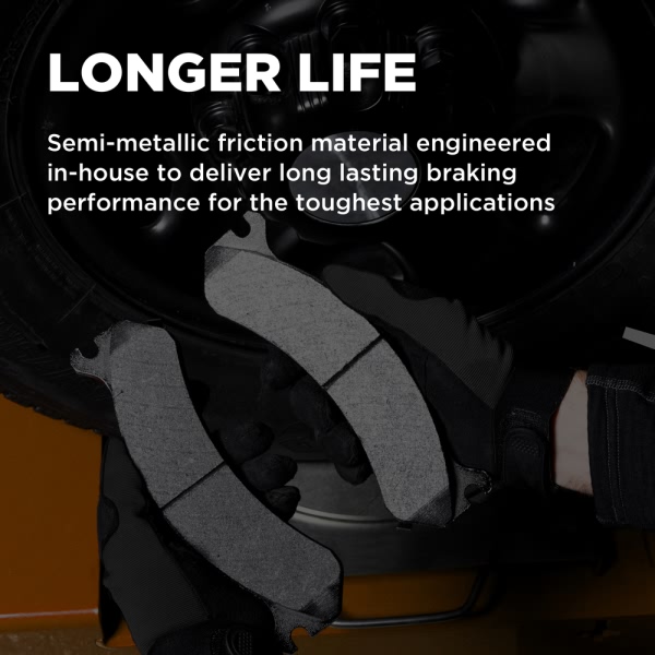 Wagner Severeduty Semi Metallic Rear Disc Brake Pads SX1411