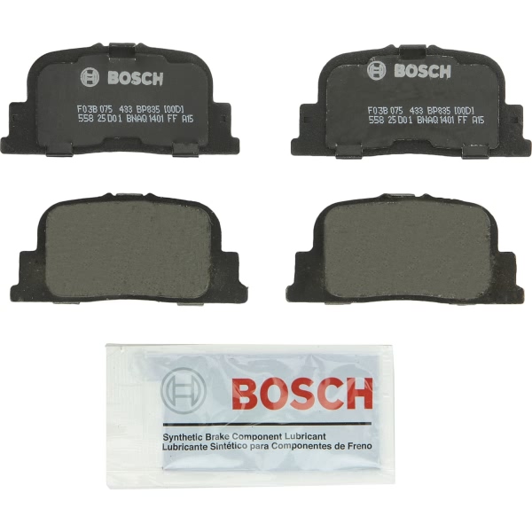 Bosch QuietCast™ Premium Organic Rear Disc Brake Pads BP835
