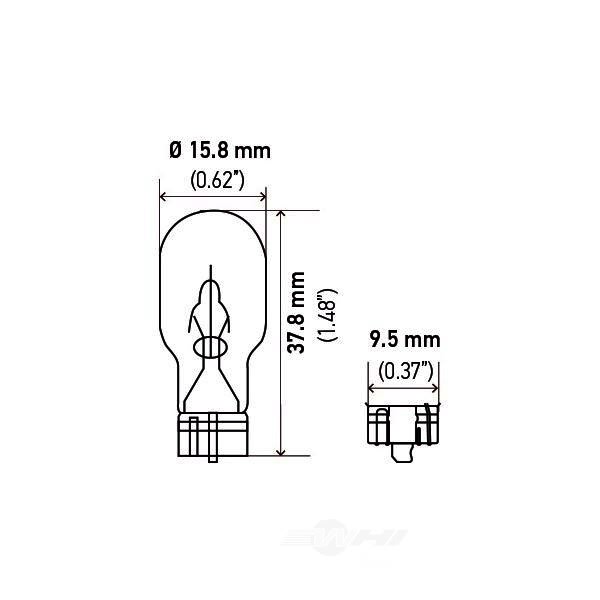 Hella 912 Standard Series Incandescent Miniature Light Bulb 912