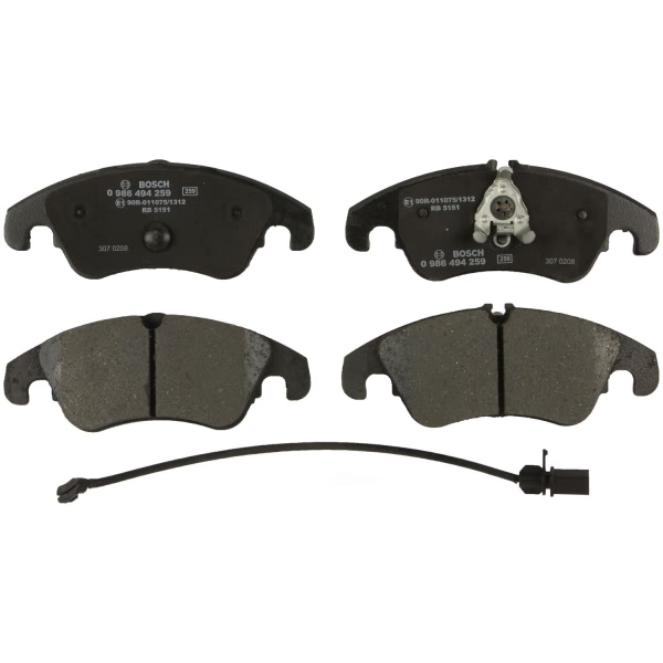 Bosch EuroLine™ Semi-Metallic Front Disc Brake Pads 0986494259