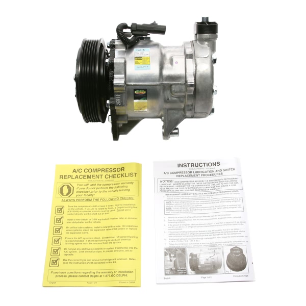 Delphi A C Compressor With Clutch CS20147