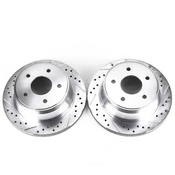 Power Stop PowerStop Evolution Performance Drilled, Slotted& Plated Brake Rotor Pair AR8636XPR