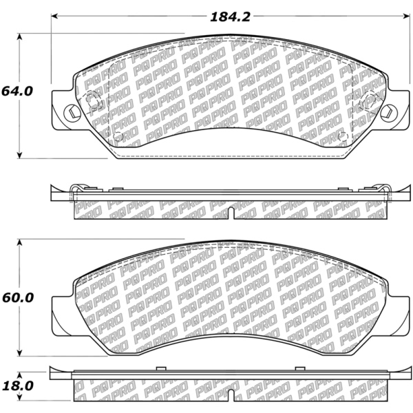 Centric Posi Quiet Pro™ Ceramic Front Disc Brake Pads 500.10920