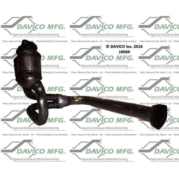 Davico Direct Fit Catalytic Converter and Pipe Assembly 19069