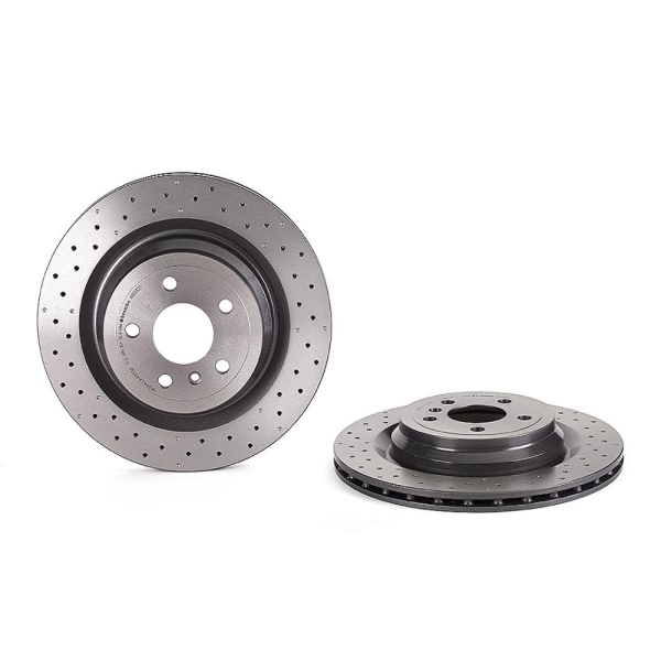 brembo UV Coated Series Drilled Vented Rear Brake Rotor 09.A959.21