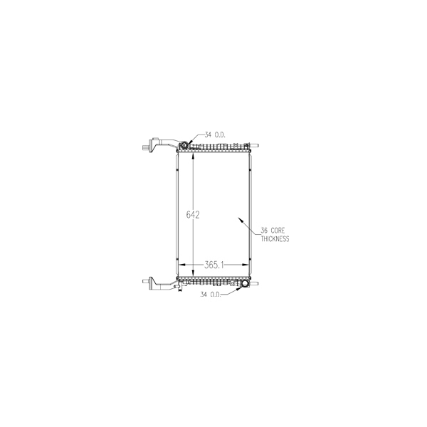 TYC Engine Coolant Radiator 13489