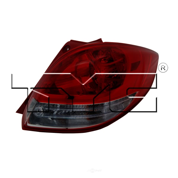 TYC Passenger Side Replacement Tail Light 11-6487-00