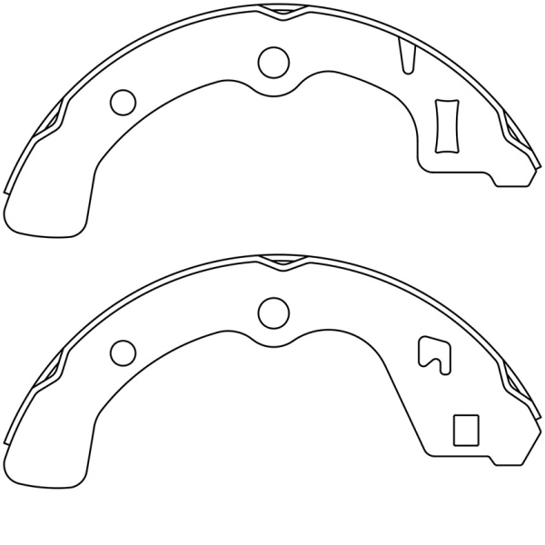 Centric Premium Rear Drum Brake Shoes 111.05790