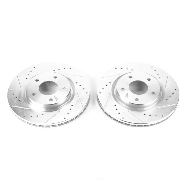 Power Stop PowerStop Evolution Performance Drilled, Slotted& Plated Brake Rotor Pair JBR1716XPR